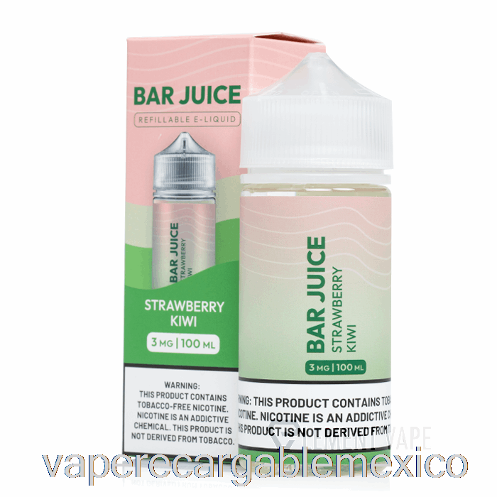 Vape Recargable Fresa Kiwi - Barrita De Zumo - 100ml 6mg